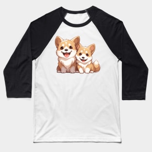 Cuddle Up with Corgis Baseball T-Shirt